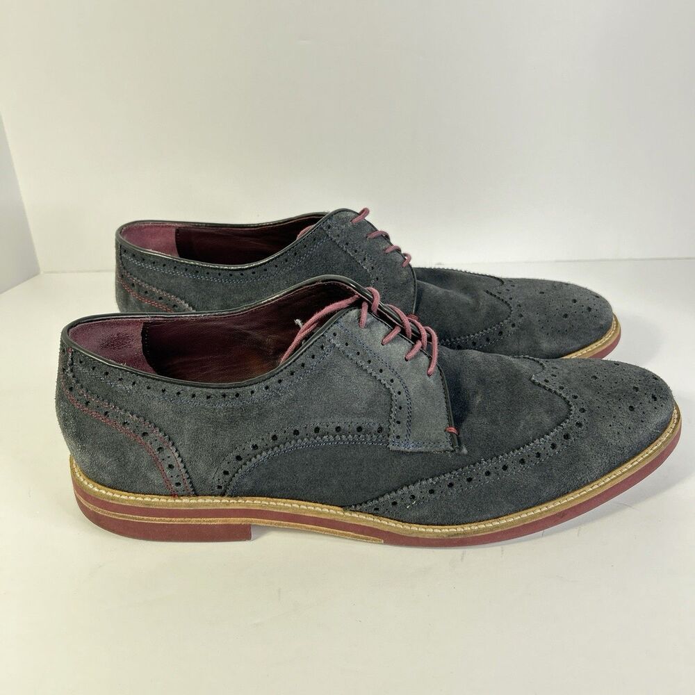 Ted Baker Size 13 US  London Archerr Men's Suede Wingtip Brogue Dress Shoes